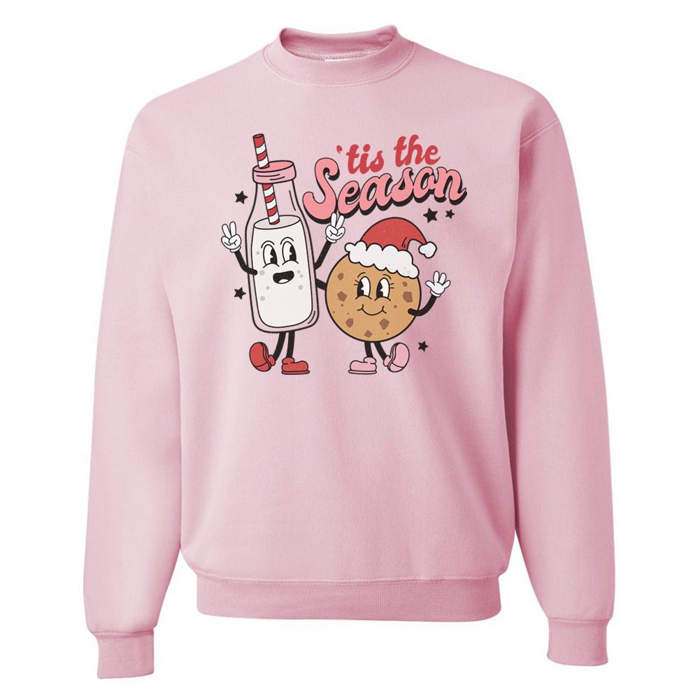 'Tis The Season 'Milk & Cookies' Crewneck Sweatshirt - United Monograms