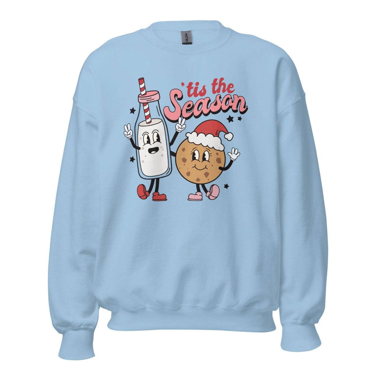 'Tis The Season 'Milk & Cookies' Crewneck Sweatshirt - United Monograms