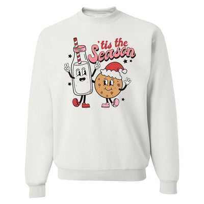 'Tis The Season 'Milk & Cookies' Crewneck Sweatshirt - United Monograms