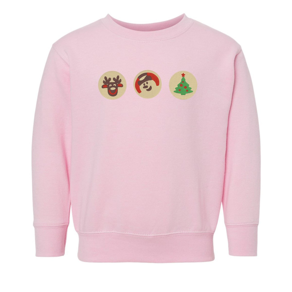 Toddler 'Christmas Cookies' Embroidered Crewneck Sweatshirt - United Monograms