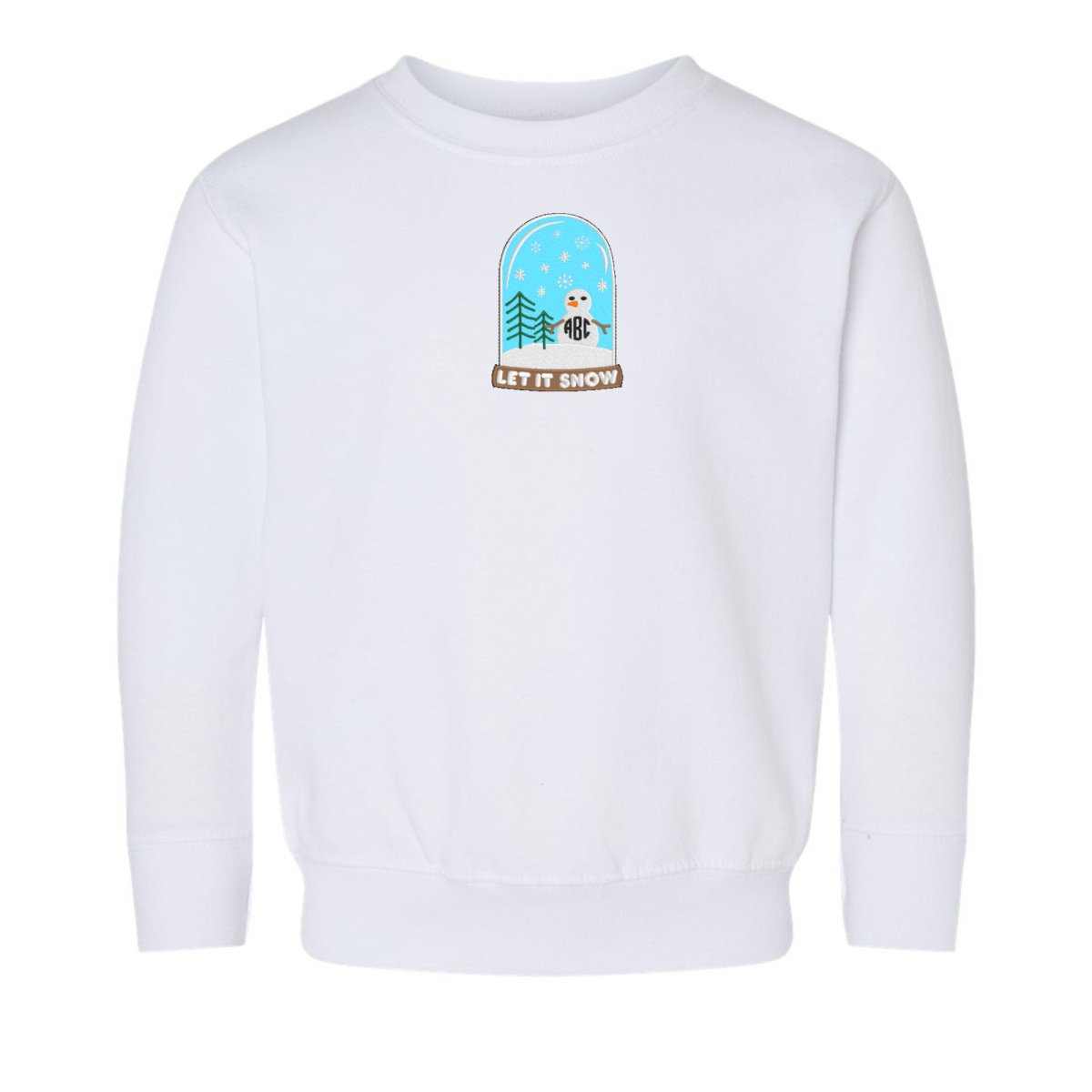 Toddler Monogrammed Snowglobe Crewneck Sweatshirt - United Monograms