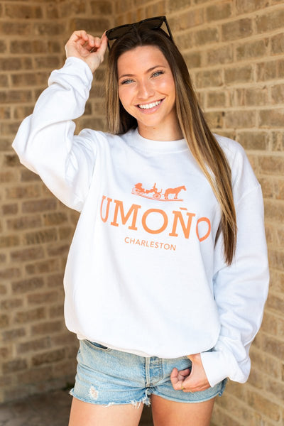 UM Orange Logo Crewneck Sweatshirt - United Monograms