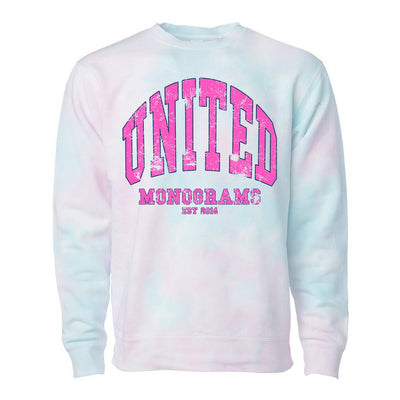 UM Varsity Tie - Dye Crewneck - United Monograms