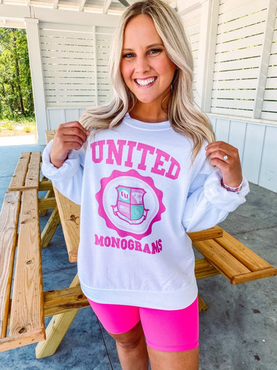 United Monograms Crest Crewneck Sweatshirt - United Monograms