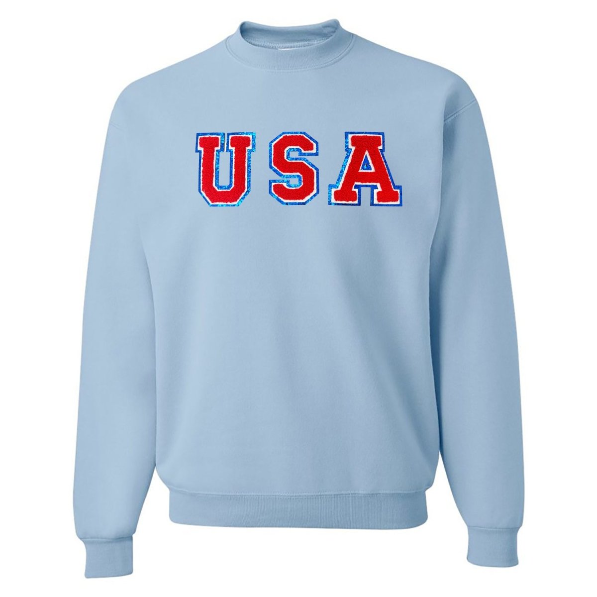 USA Letter Patch Crewneck Sweatshirt - United Monograms