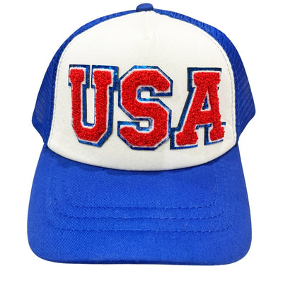 USA Letter Patch Trucker Hat - United Monograms