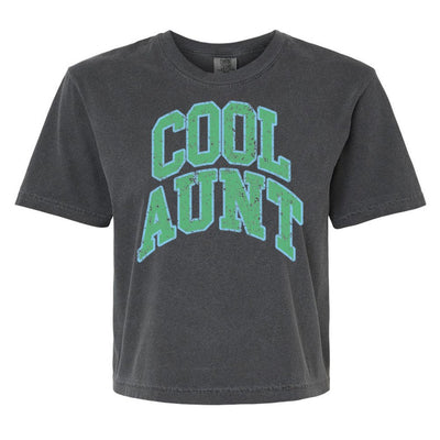 'Varsity Cool Aunt' Boxy T-Shirt - United Monograms