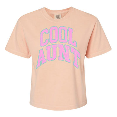 'Varsity Cool Aunt' Boxy T-Shirt - United Monograms