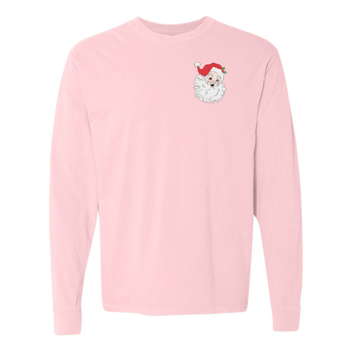 'Vintage Santa' Embroidered Long Sleeve T - Shirt - United Monograms