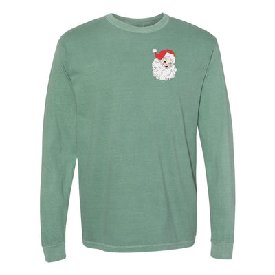 'Vintage Santa' Embroidered Long Sleeve T - Shirt - United Monograms