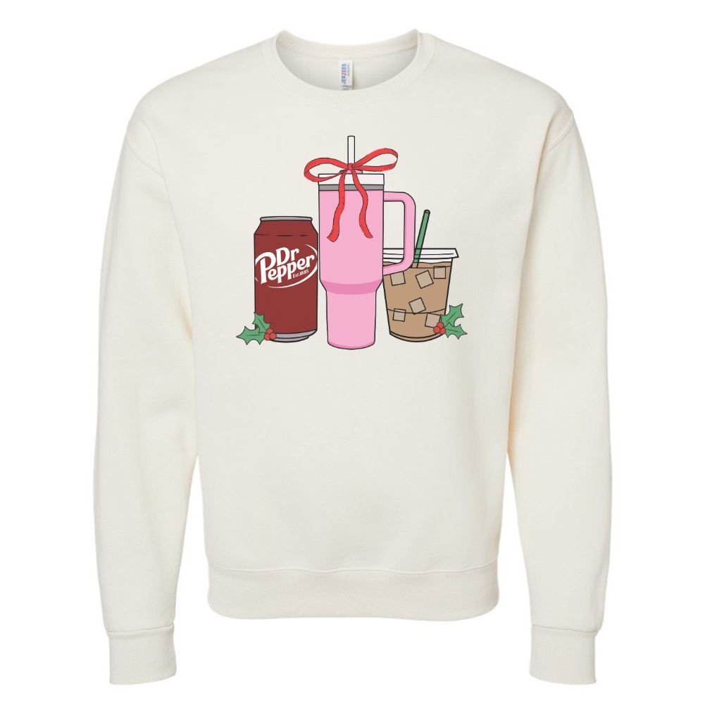 'We're Girls' Holiday Drinks Crewneck Sweatshirt - United Monograms