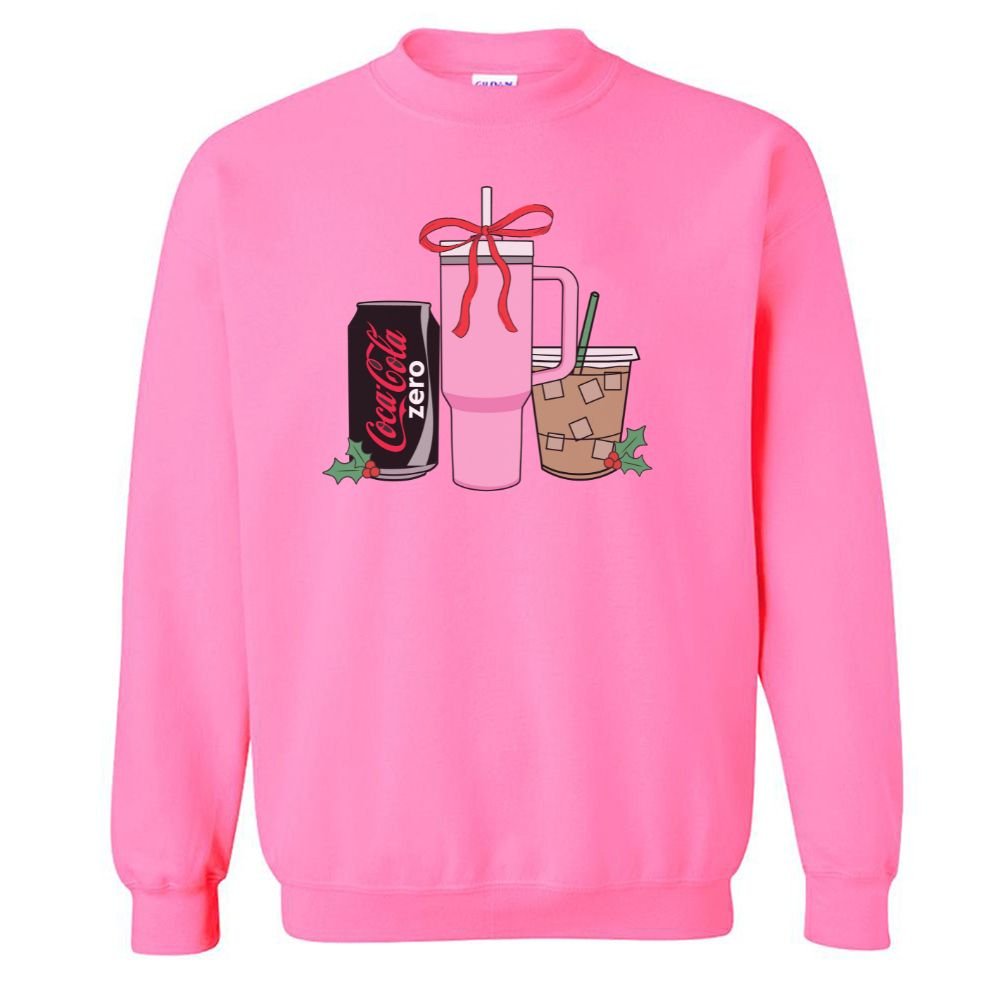 'We're Girls' Holiday Drinks Crewneck Sweatshirt - United Monograms