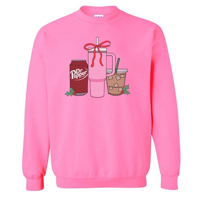 'We're Girls' Holiday Drinks Crewneck Sweatshirt - United Monograms