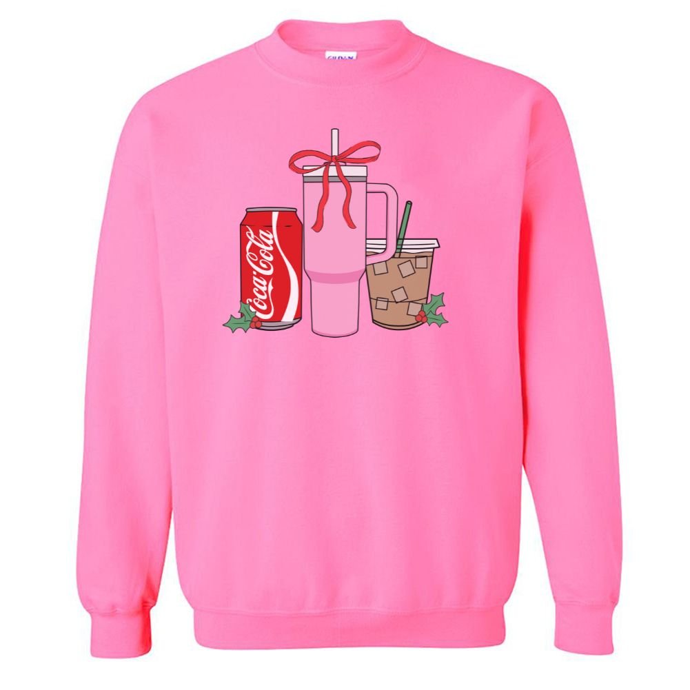 'We're Girls' Holiday Drinks Crewneck Sweatshirt - United Monograms