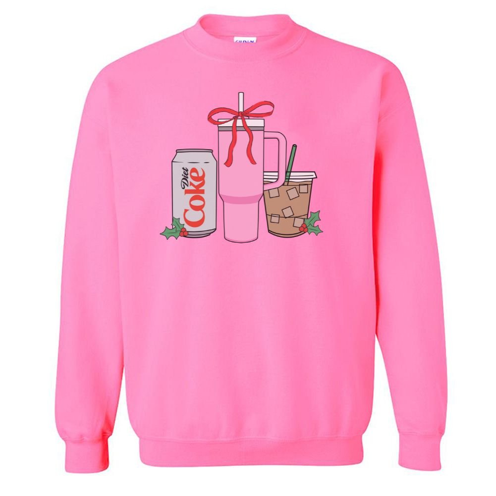 'We're Girls' Holiday Drinks Crewneck Sweatshirt - United Monograms