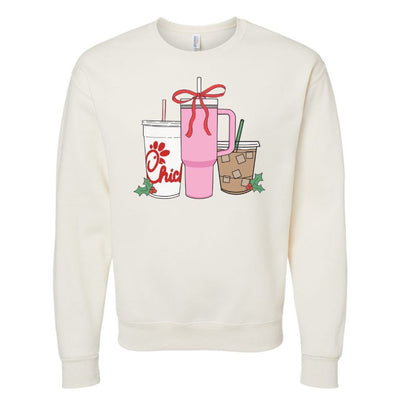 'We're Girls' Holiday Drinks Crewneck Sweatshirt - United Monograms