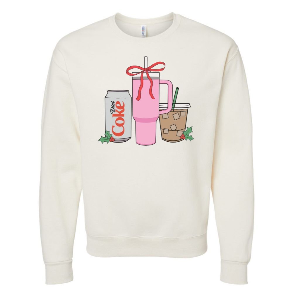 'We're Girls' Holiday Drinks Crewneck Sweatshirt - United Monograms