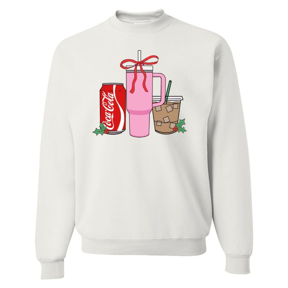 'We're Girls' Holiday Drinks Crewneck Sweatshirt - United Monograms