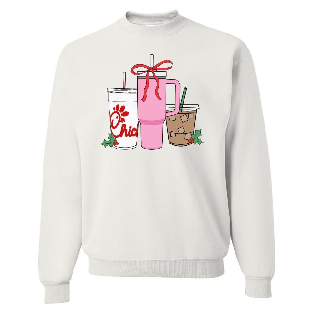 'We're Girls' Holiday Drinks Crewneck Sweatshirt - United Monograms