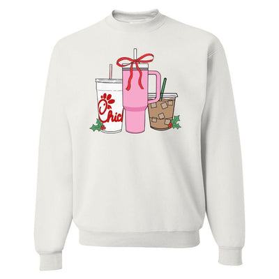 'We're Girls' Holiday Drinks Crewneck Sweatshirt - United Monograms