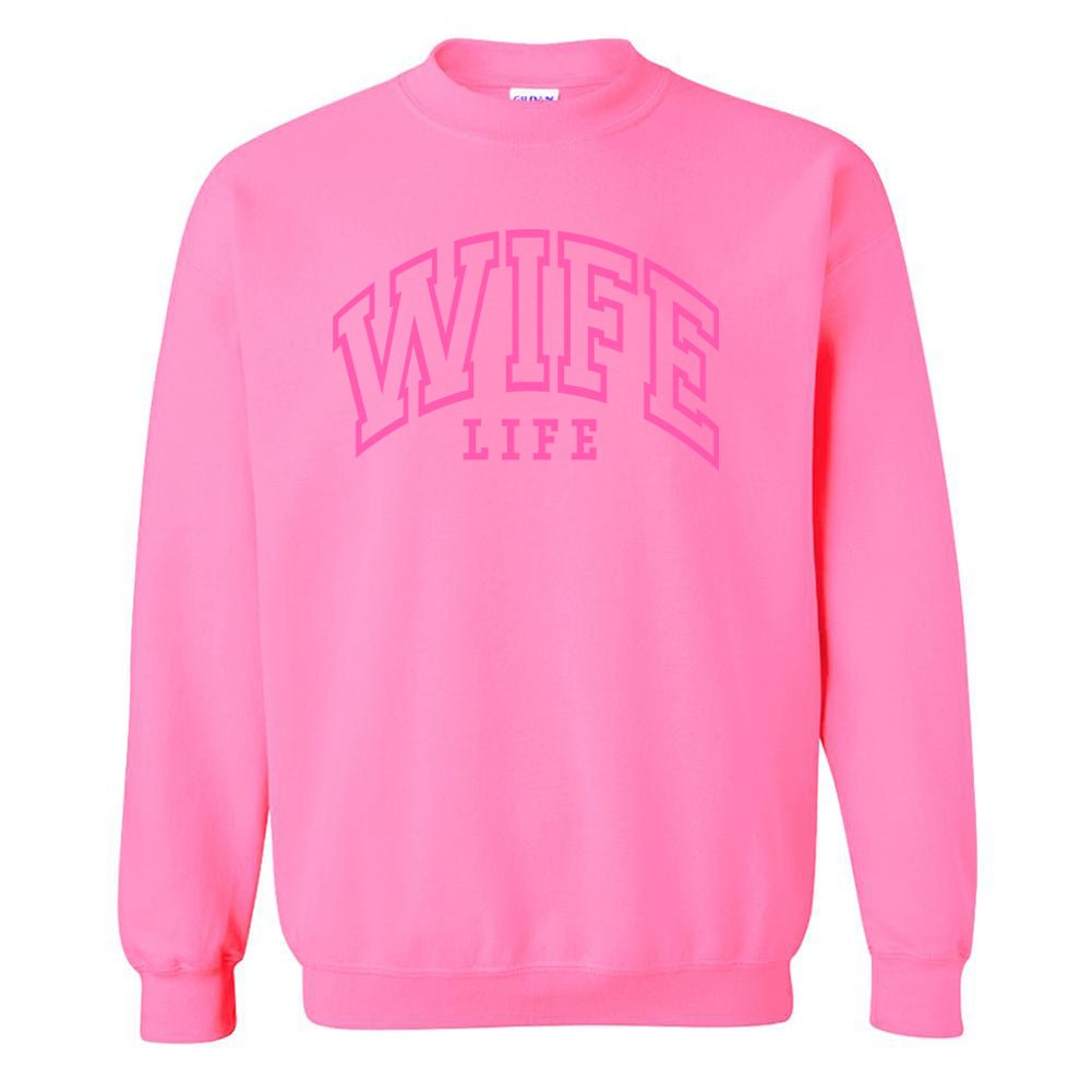 'Wife Life' Crewneck Sweatshirt - United Monograms