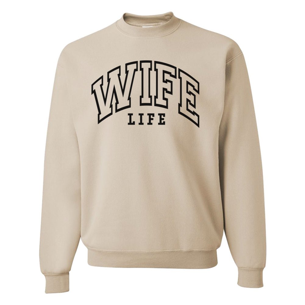 'Wife Life' Crewneck Sweatshirt - United Monograms