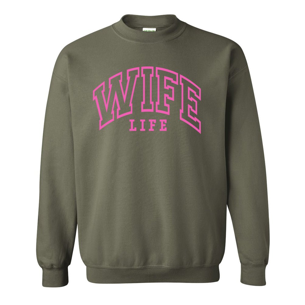 'Wife Life' Crewneck Sweatshirt - United Monograms