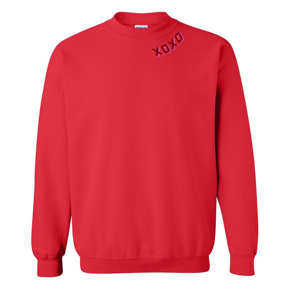 XOXO Shadow Block Crewneck Sweatshirt - United Monograms